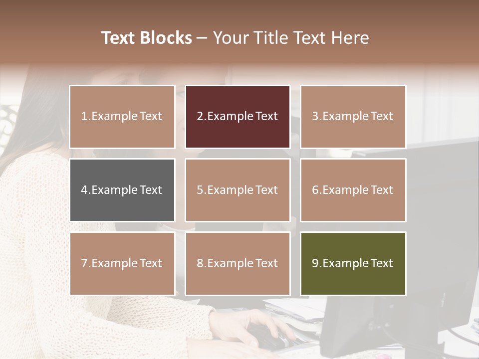 Discussion Occupation Businesswoman PowerPoint Template