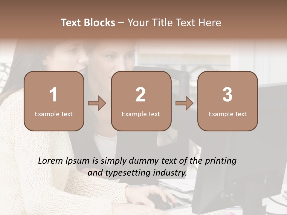 Discussion Occupation Businesswoman PowerPoint Template