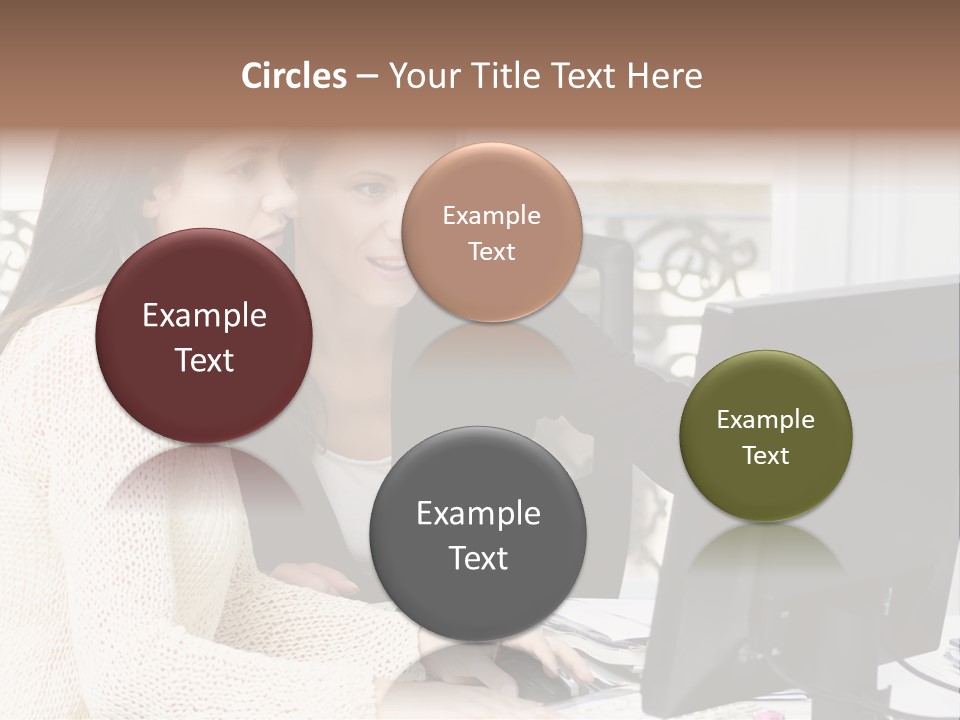 Discussion Occupation Businesswoman PowerPoint Template