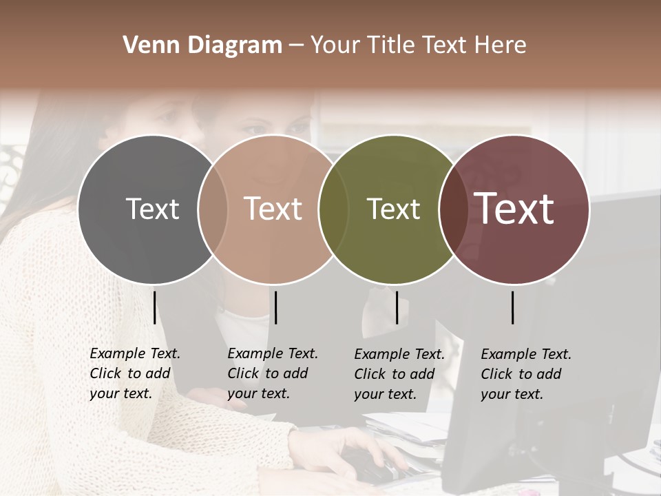 Discussion Occupation Businesswoman PowerPoint Template