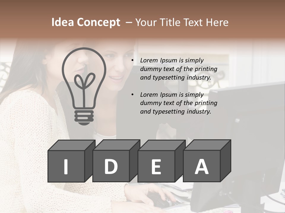 Discussion Occupation Businesswoman PowerPoint Template