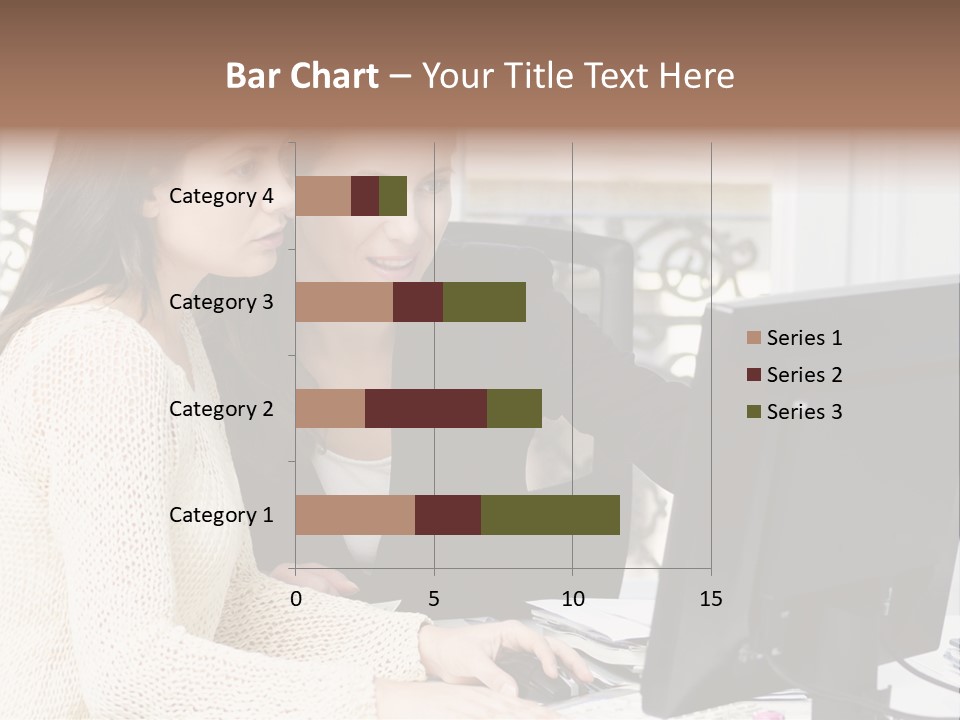 Discussion Occupation Businesswoman PowerPoint Template