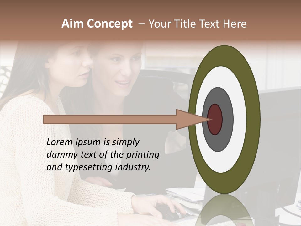 Discussion Occupation Businesswoman PowerPoint Template