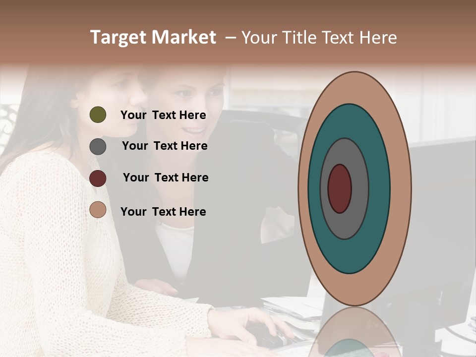 Discussion Occupation Businesswoman PowerPoint Template