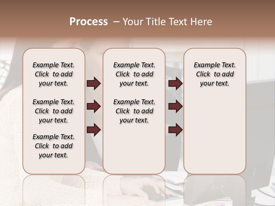 Discussion Occupation Businesswoman PowerPoint Template