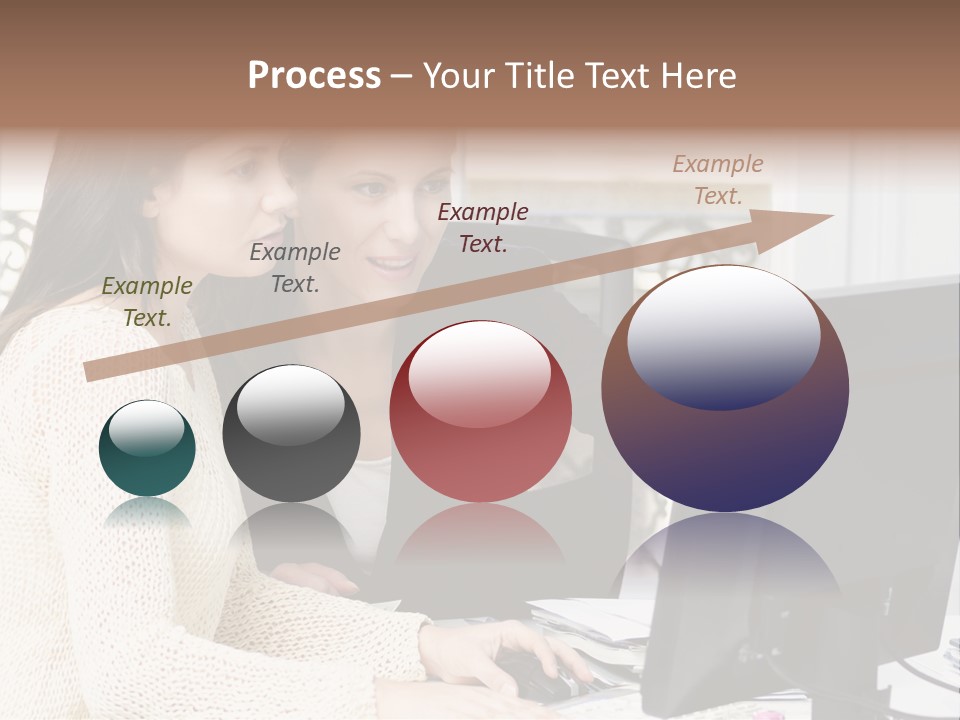 Discussion Occupation Businesswoman PowerPoint Template