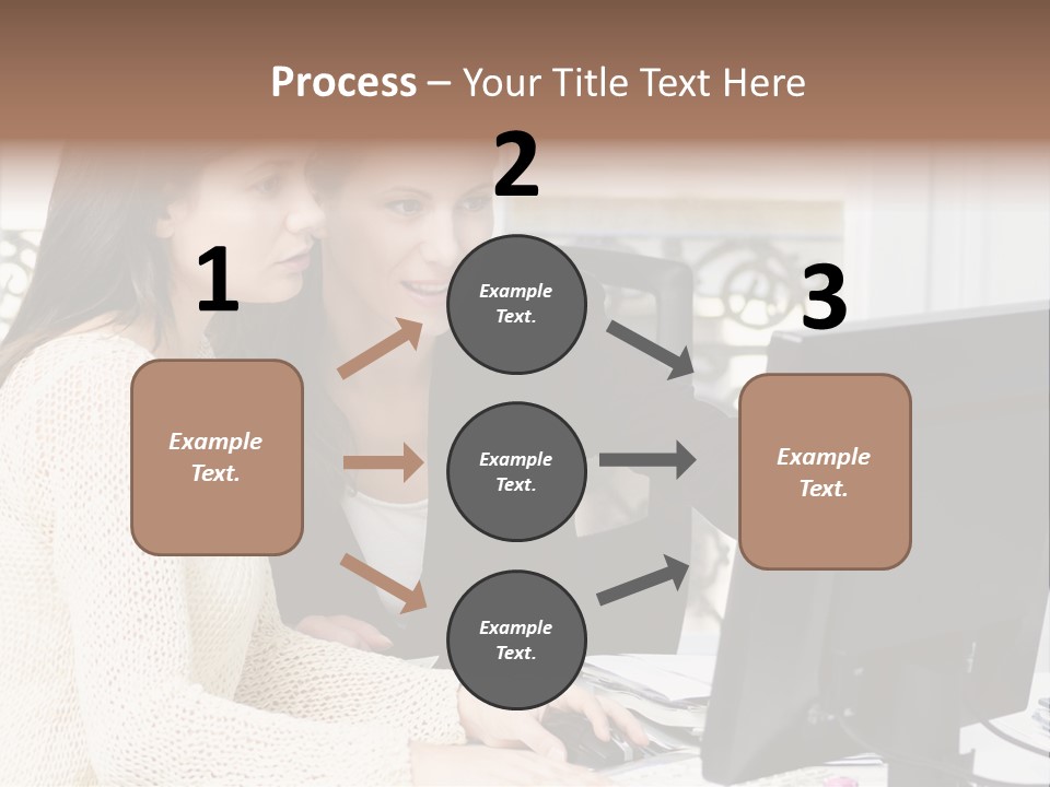 Discussion Occupation Businesswoman PowerPoint Template