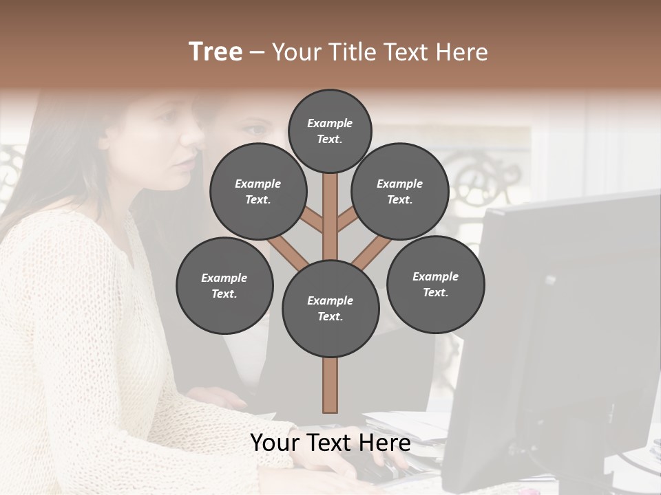 Discussion Occupation Businesswoman PowerPoint Template