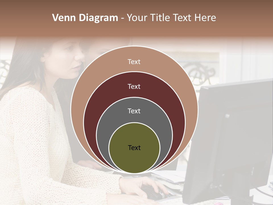 Discussion Occupation Businesswoman PowerPoint Template