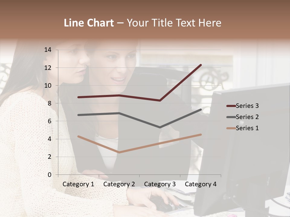 Discussion Occupation Businesswoman PowerPoint Template