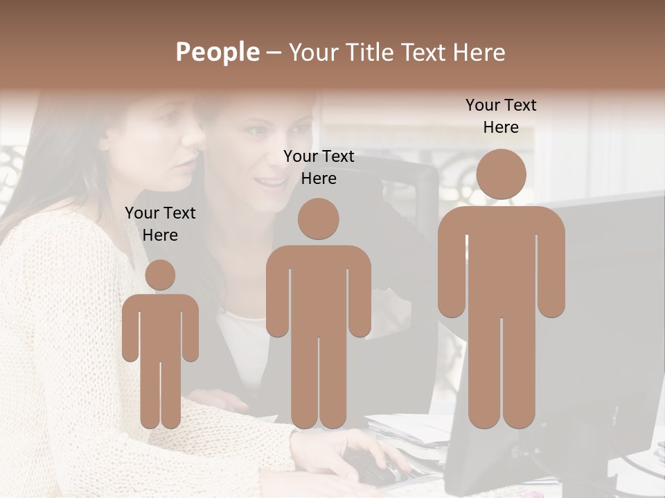 Discussion Occupation Businesswoman PowerPoint Template