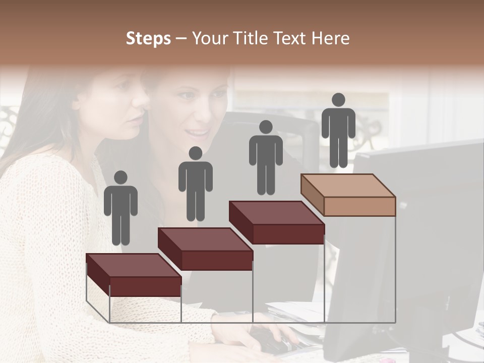 Discussion Occupation Businesswoman PowerPoint Template