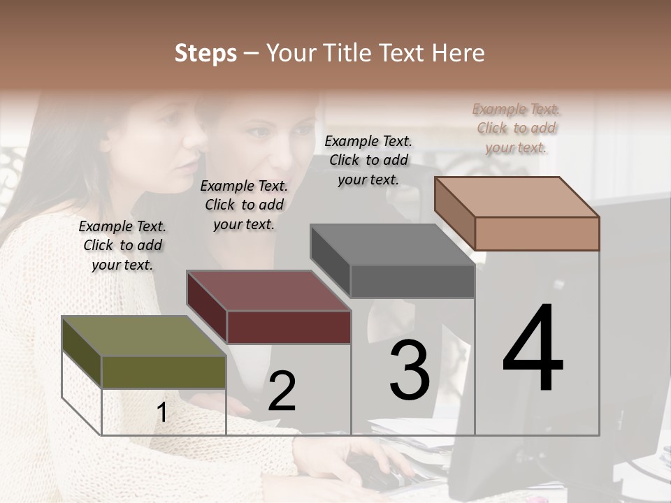 Discussion Occupation Businesswoman PowerPoint Template