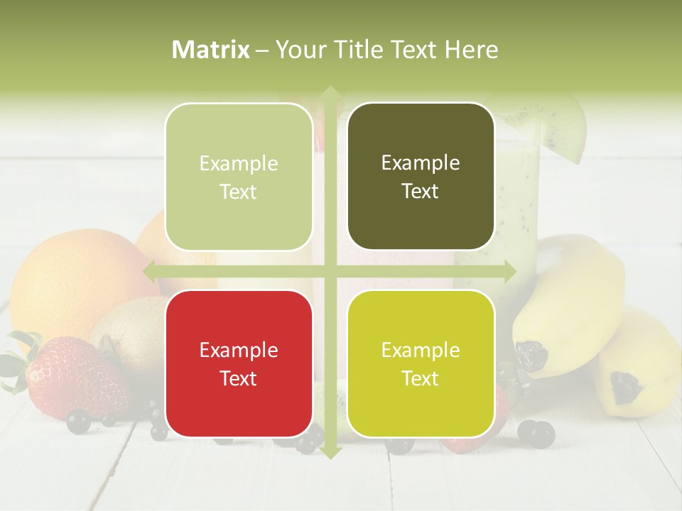 Shake Mix Fruit PowerPoint Template