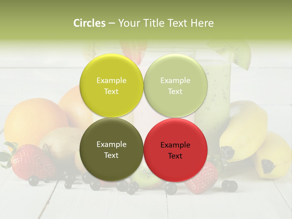 Shake Mix Fruit PowerPoint Template