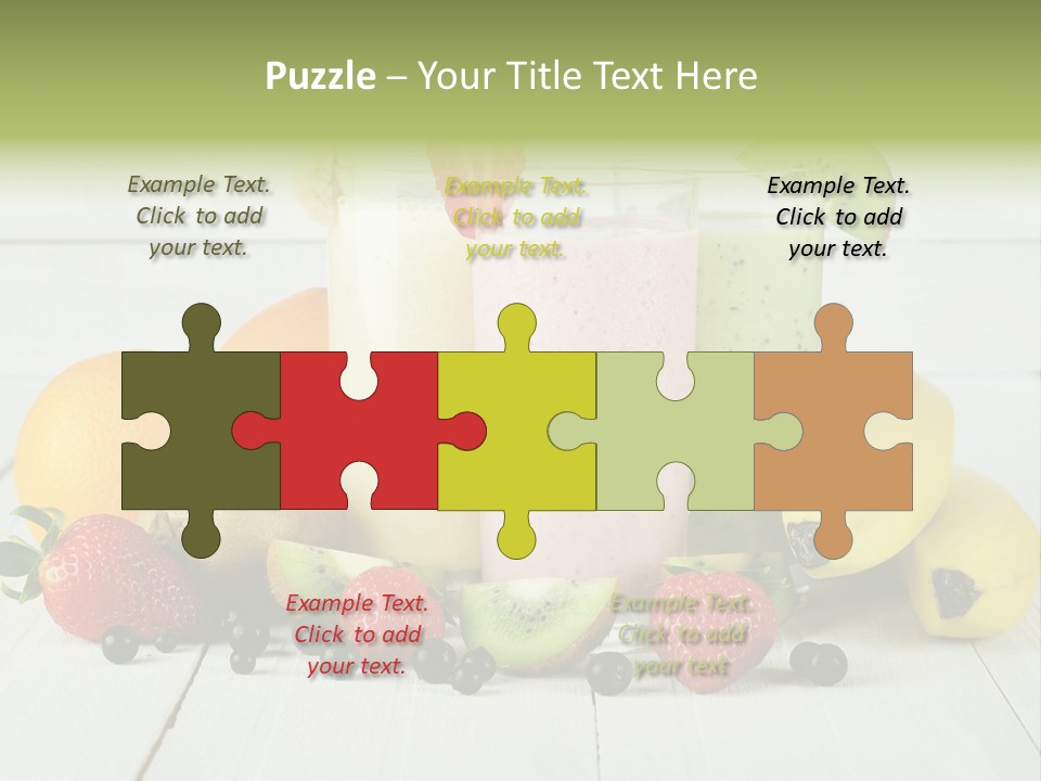 Shake Mix Fruit PowerPoint Template
