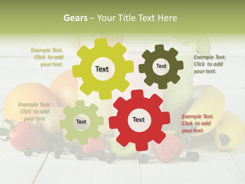 Shake Mix Fruit PowerPoint Template