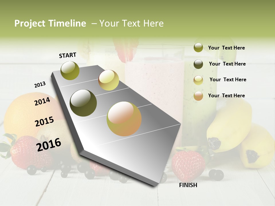 Shake Mix Fruit PowerPoint Template