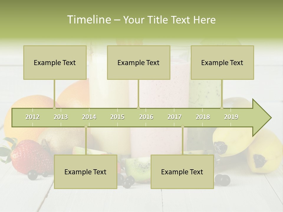 Shake Mix Fruit PowerPoint Template