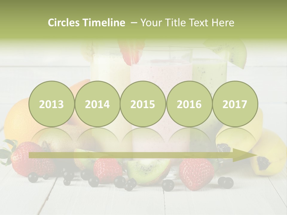 Shake Mix Fruit PowerPoint Template