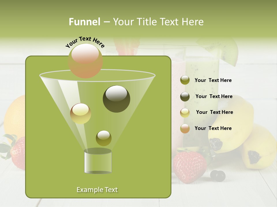 Shake Mix Fruit PowerPoint Template