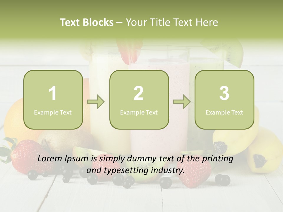 Shake Mix Fruit PowerPoint Template