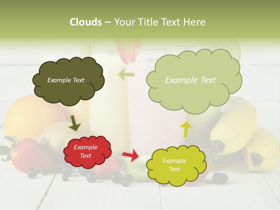 Shake Mix Fruit PowerPoint Template