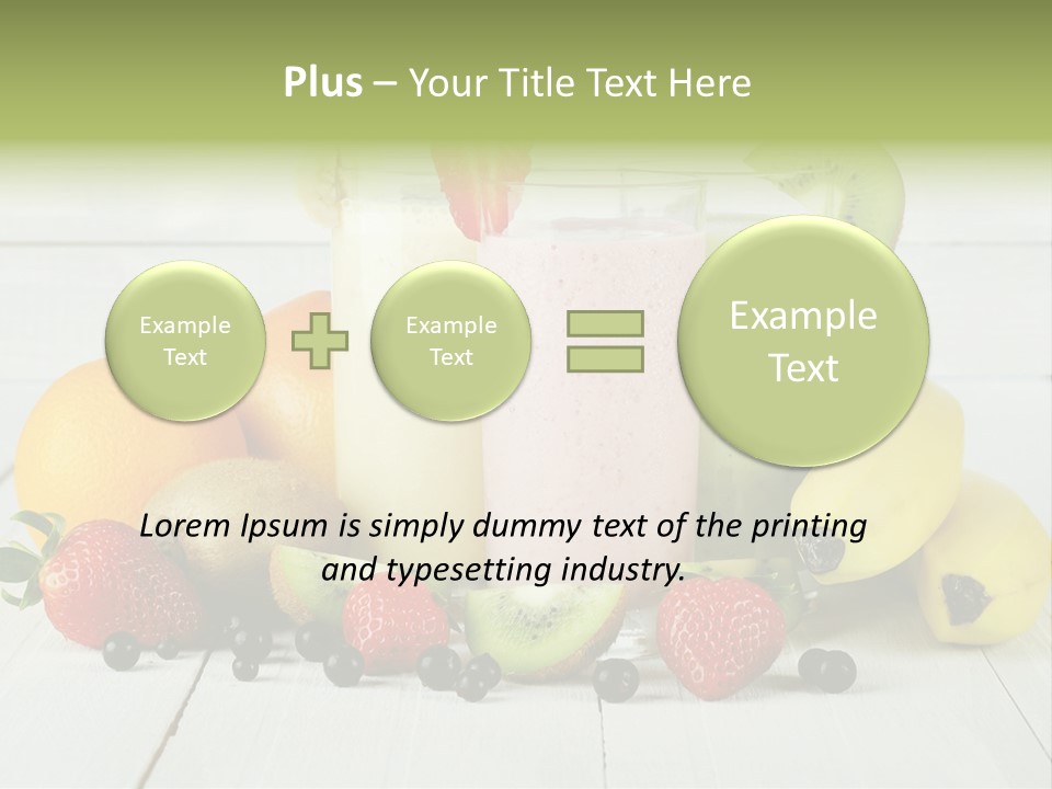 Shake Mix Fruit PowerPoint Template