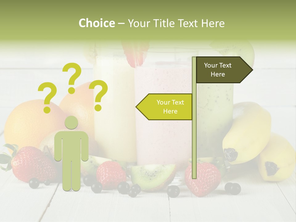 Shake Mix Fruit PowerPoint Template