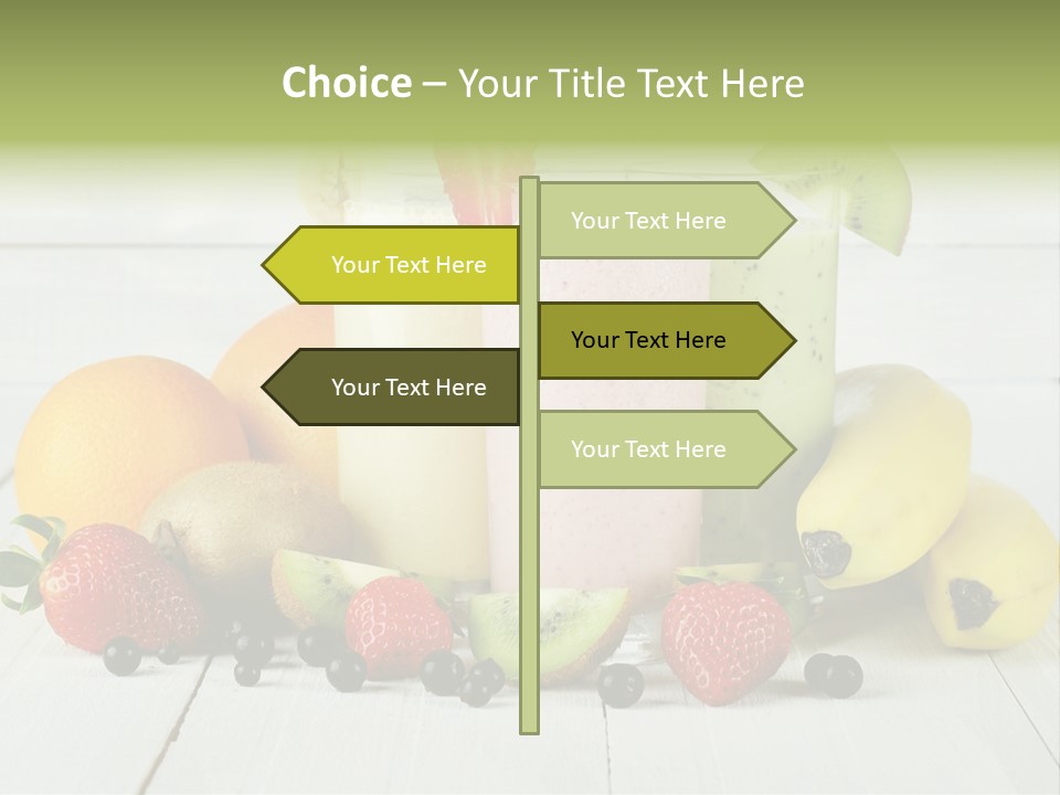 Shake Mix Fruit PowerPoint Template
