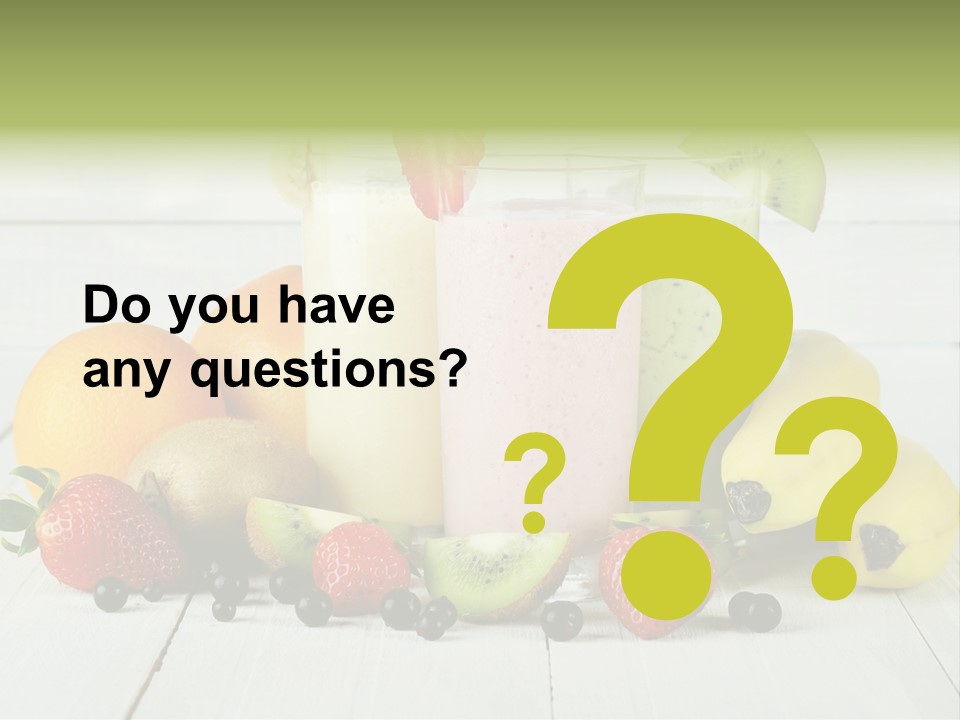 Shake Mix Fruit PowerPoint Template