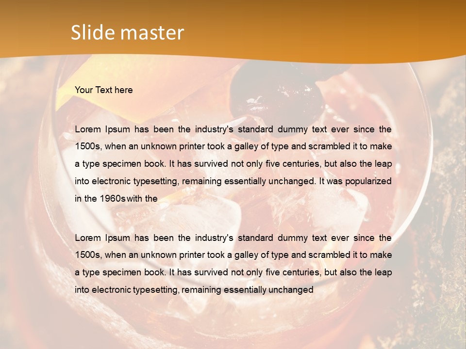 Mixed Bar Liquid PowerPoint Template