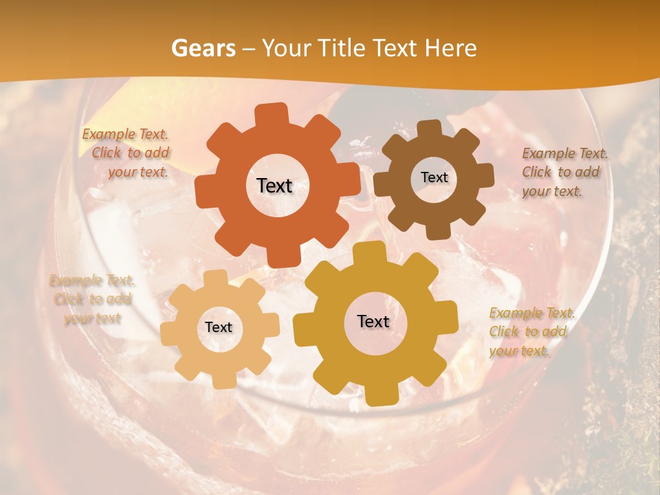 Mixed Bar Liquid PowerPoint Template