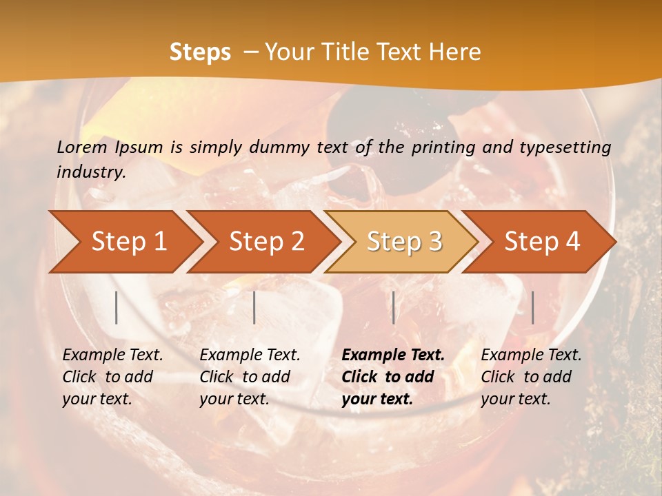 Mixed Bar Liquid PowerPoint Template