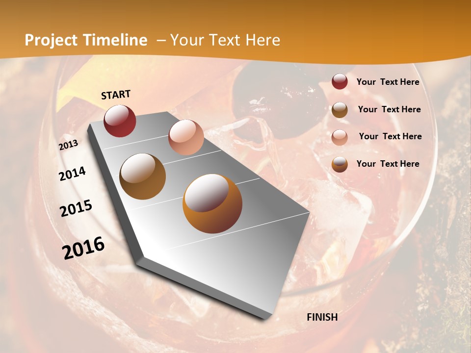 Mixed Bar Liquid PowerPoint Template