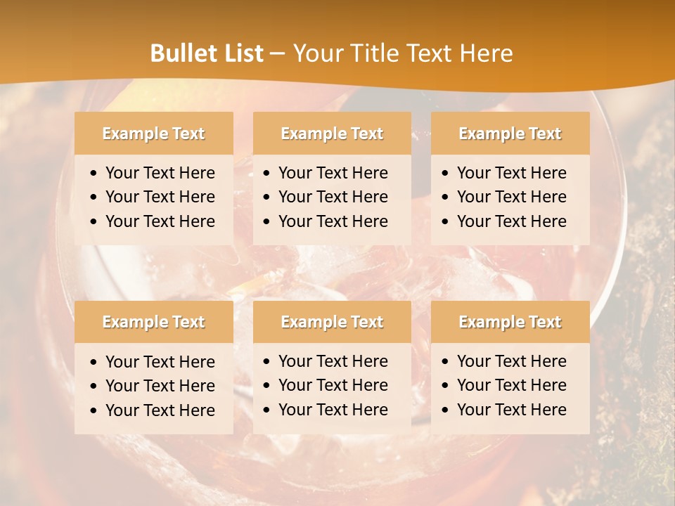 Mixed Bar Liquid PowerPoint Template