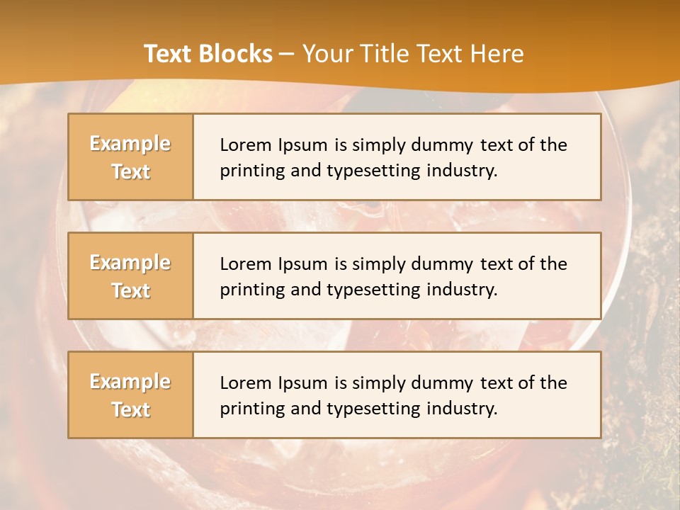 Mixed Bar Liquid PowerPoint Template
