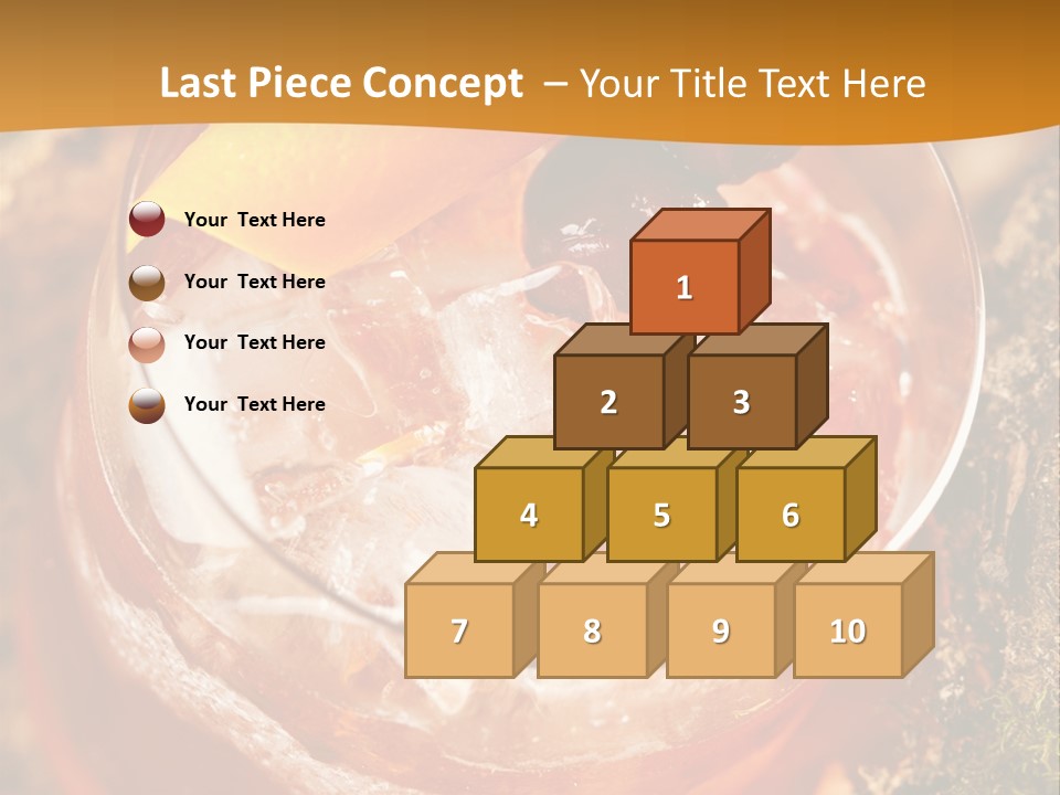 Mixed Bar Liquid PowerPoint Template