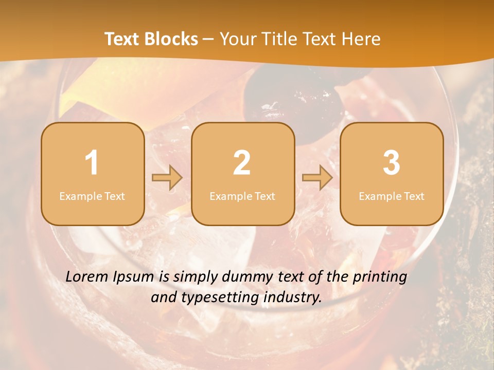 Mixed Bar Liquid PowerPoint Template