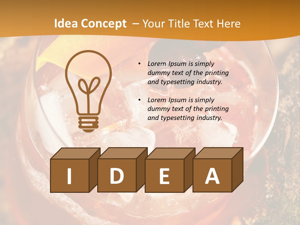 Mixed Bar Liquid PowerPoint Template