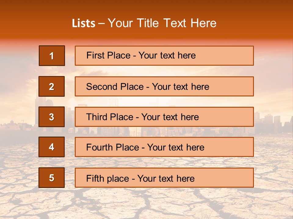 Earth Global Warming PowerPoint Template