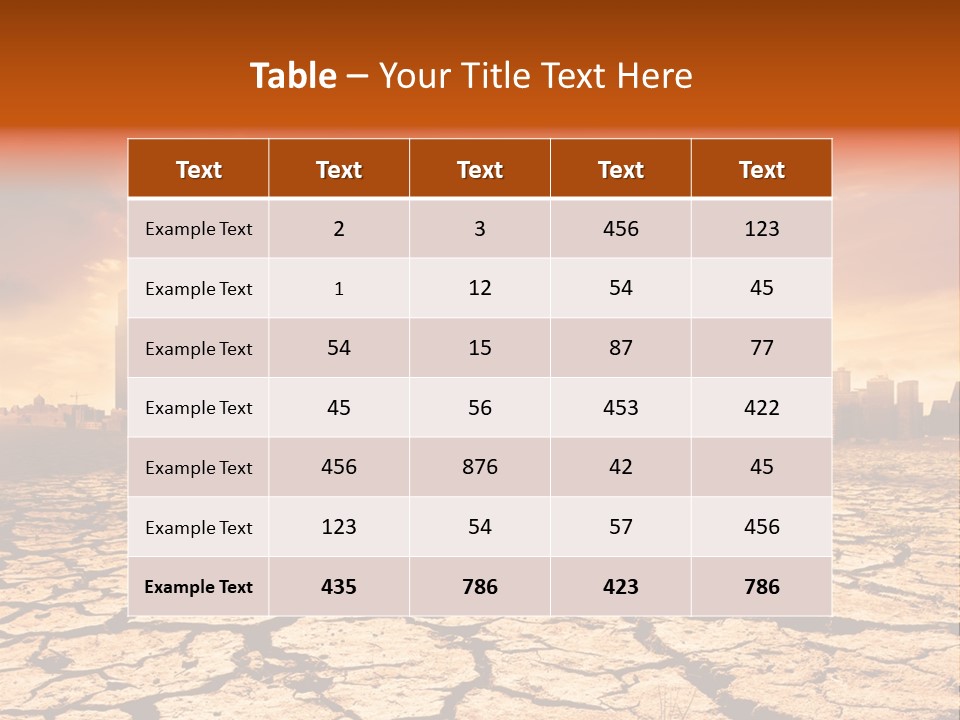 Earth Global Warming PowerPoint Template