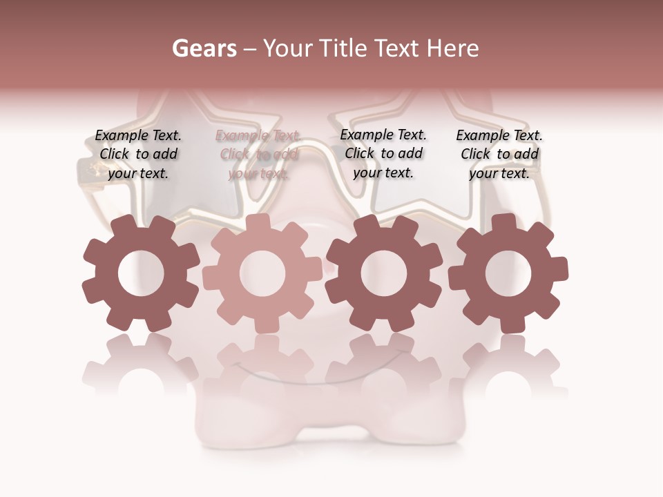 Gay Sun Glasses Star PowerPoint Template