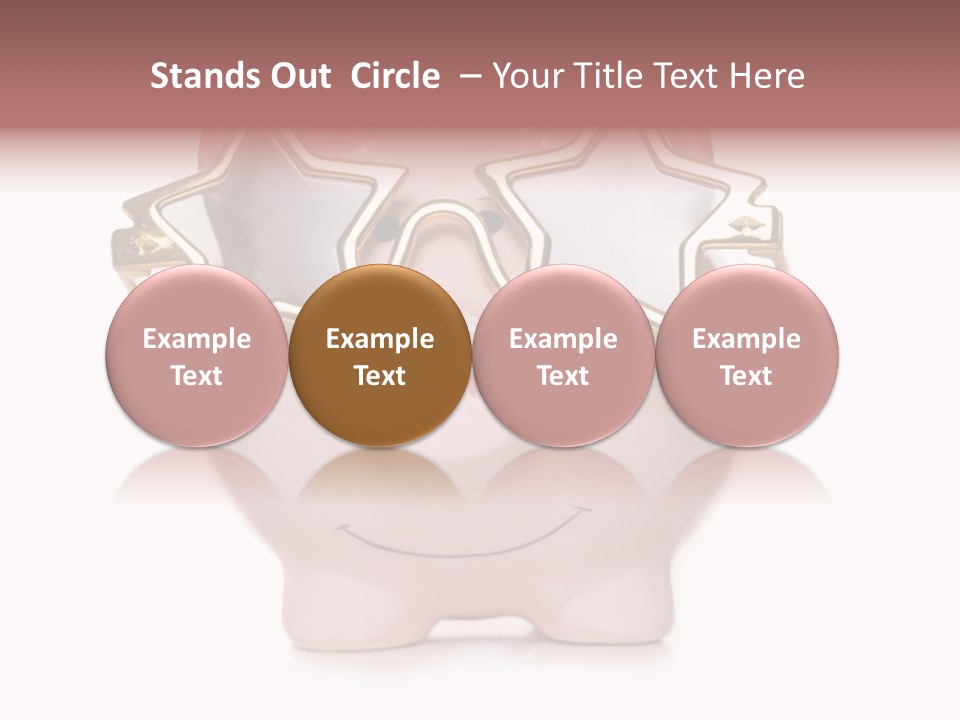 Gay Sun Glasses Star PowerPoint Template