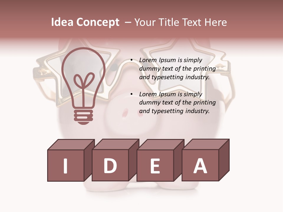 Gay Sun Glasses Star PowerPoint Template