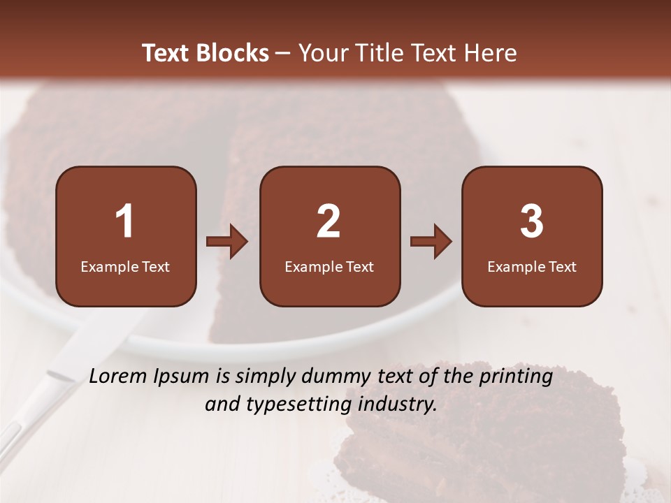 Dark Cake Square PowerPoint Template