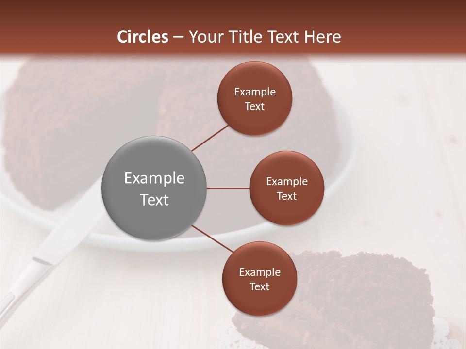 Dark Cake Square PowerPoint Template