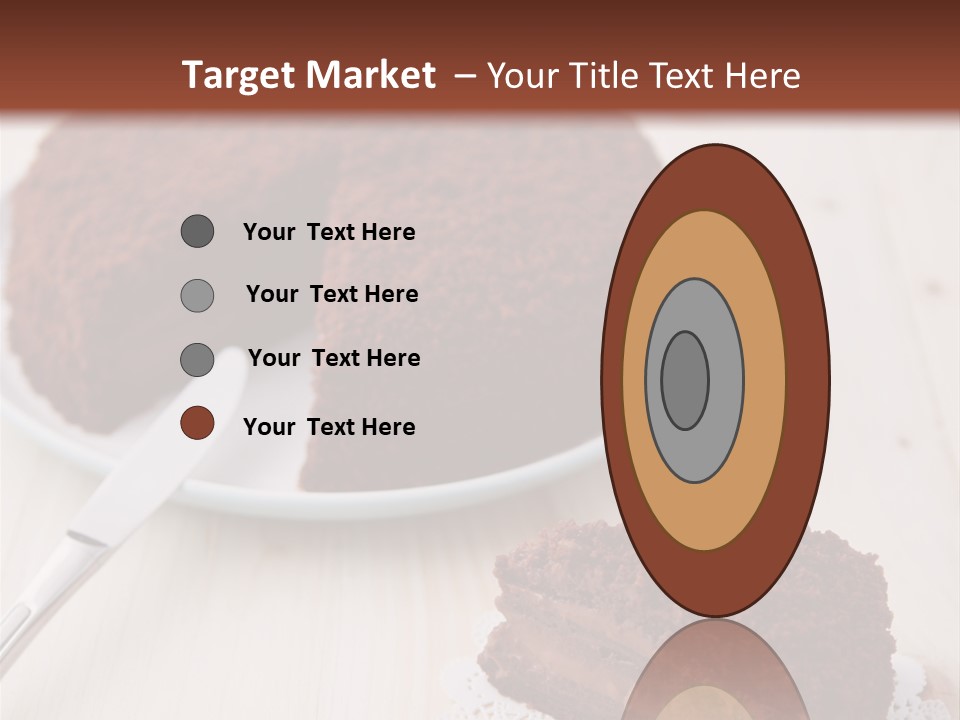 Dark Cake Square PowerPoint Template