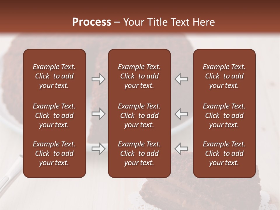 Dark Cake Square PowerPoint Template