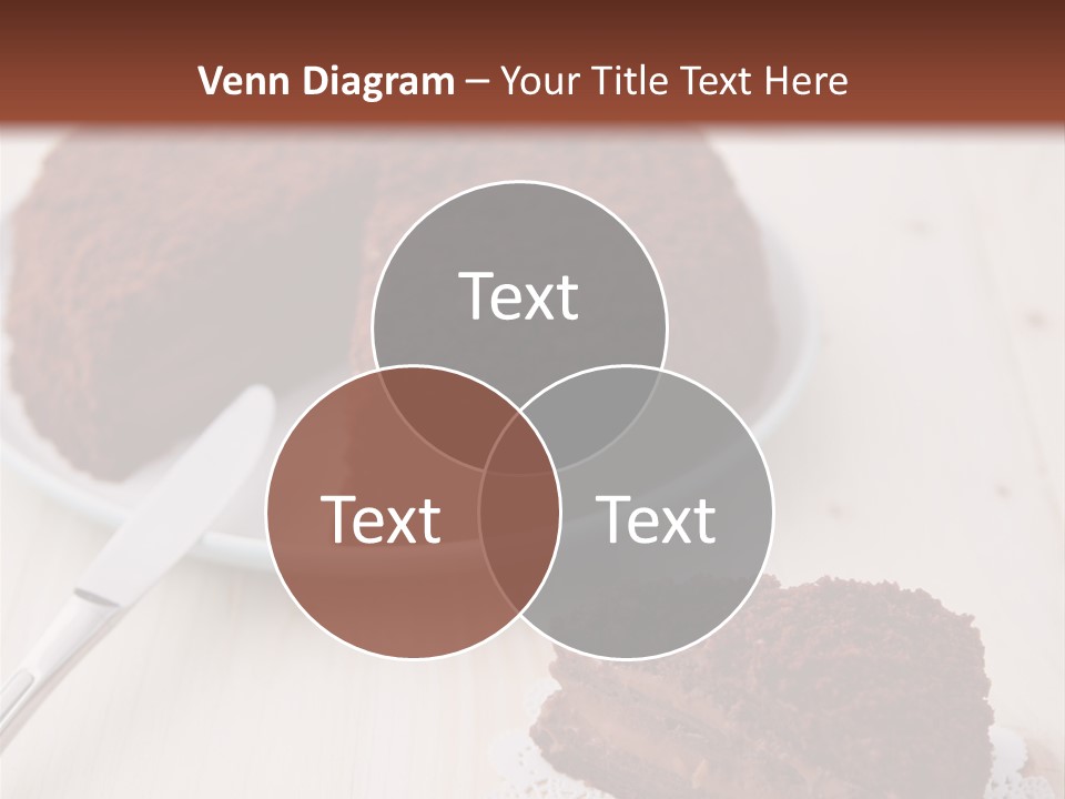Dark Cake Square PowerPoint Template